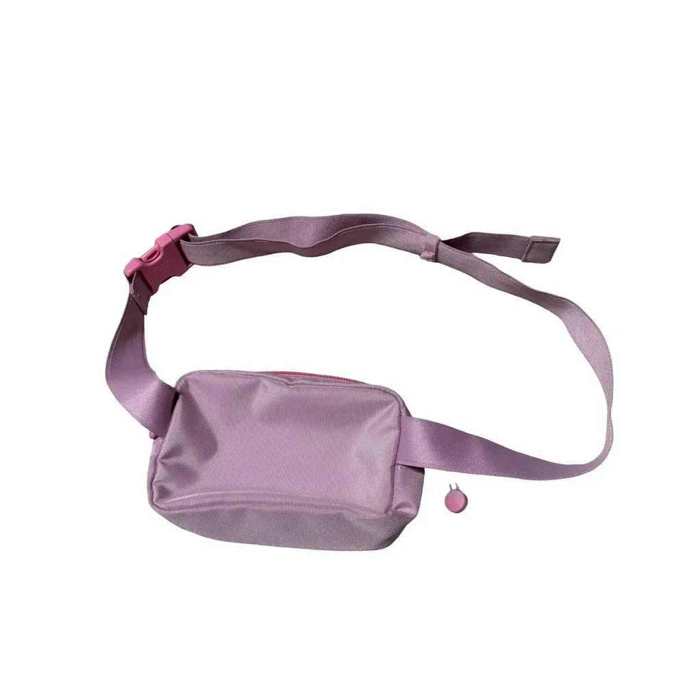 Athleta Youth Girl Pink Over The Shoulder Bag Pocket Fanny Pack 7 x 4.5 x 2